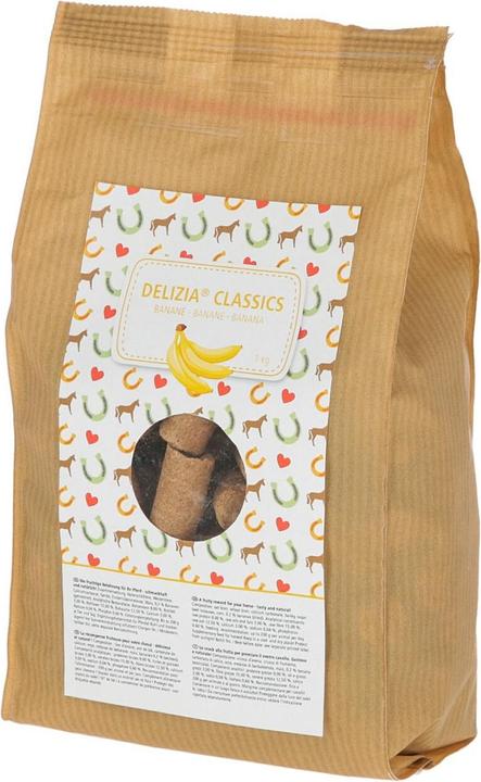 Kerbl Delizia Classics Banana - Snack per cavalli - 1 kg (1000 g)