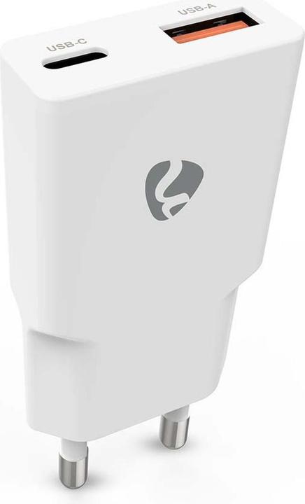 Produktbild Nedis Netzladegerät | 20 W | GaN | PD3.0 | Schnellladefunktion | 1.5 / 2.0 / 2.22 A / 3.0 A | Anzahl (20 W, 2 Ports)