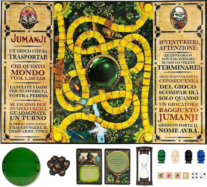 Image du produit Spin Master Jumanji - Édition carte (Anglais, Italien, 2 - 4 Joueur)
