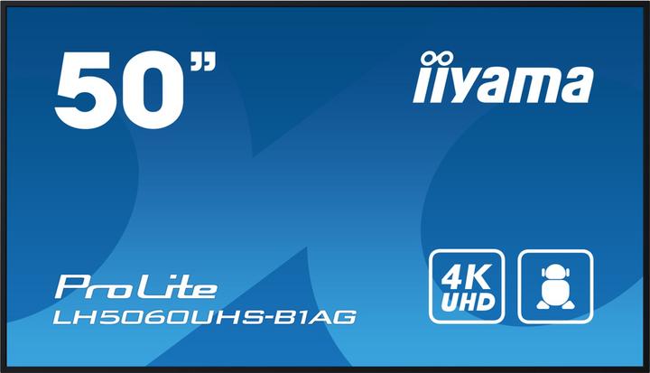 Actual product image iiyama 50IN IPS PANEL 4K UHD 3840X2160 8MS 24/7 500CD/M2 1200:1 3XHDM (3840 x 2160 Pixels, 49.50")