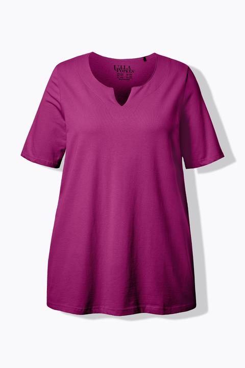 Actual product image Ulla Popken Essential Notch Neck Stretch Tee (46, 48)
