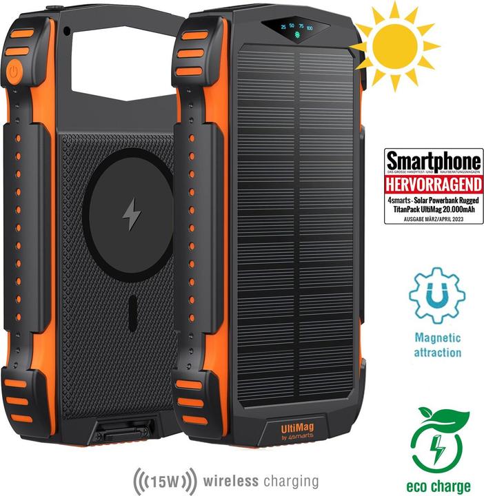 Productafbeelding 4smarts Robuuste TitanPack (20000 mAh, 20 W, 74 Wh)