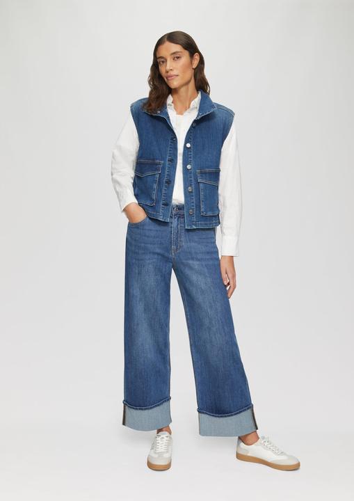 Actual product image S.Oliver Indoor-Weste Jeansweste mit Stehkragen (36)