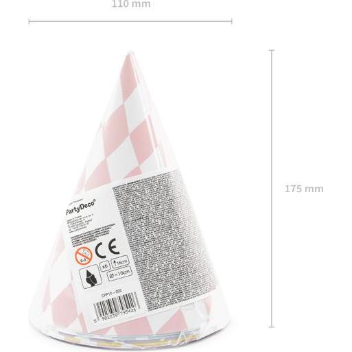 Thumbnail - Partydeco Party hats Yummy, mix, 16cm (1 pkt / 6 pc.)