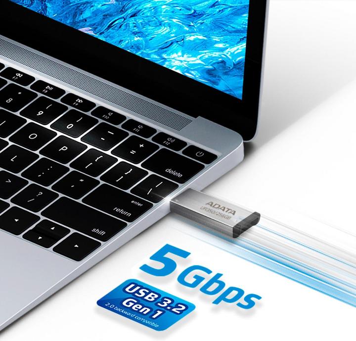 Actual product image Adata MEMORY DRIVE FLASH USB3.2 256G/UR350-256G-RSR/BK (256 GB, USB-A)