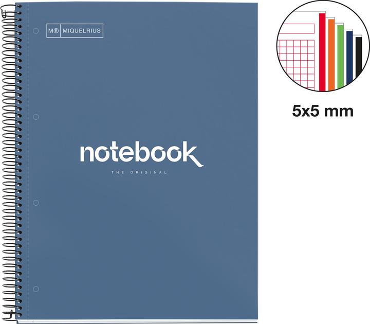 Actual product image Miquelrius Notizbuch 5 A4 120 SQU.90G EMOTIONS NAVY blau (A4, Dotted)