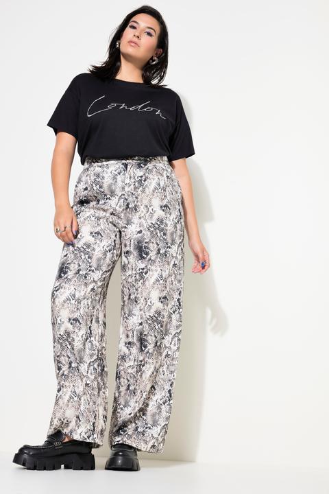 Produktbild Studio Untold Hose, Wide Legs, High Waist, Snake-Print (52)