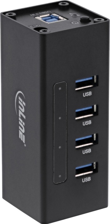 InLine USB 3.0 Aluminium Hub (USB-B, 4 Ports)