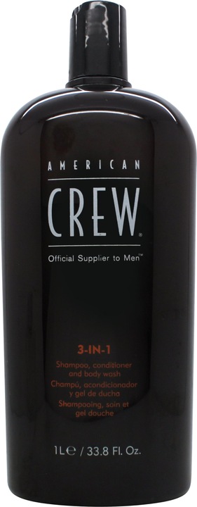 Immagine prodotto American Crew Shampoo, balsamo e lavaggio corpo 3 in 1 1000ml (1000 ml, Shampoo liquido)