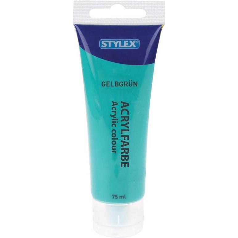 Stylex, Colore + Vernice per Fai da Te, Vernice Acrilica (Verde, 75 ml)