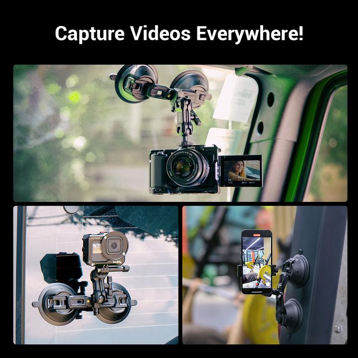 Image du produit SmallRig Support Port. Support de caméra à aspiration double SC-2K (Accessoires vidéo divers)