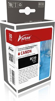 Produktbild Astar 44 ml - Schwarz - Druckkopf mit Patronennachfüllung (Alternative zu: Canon BC-20 (BK)
