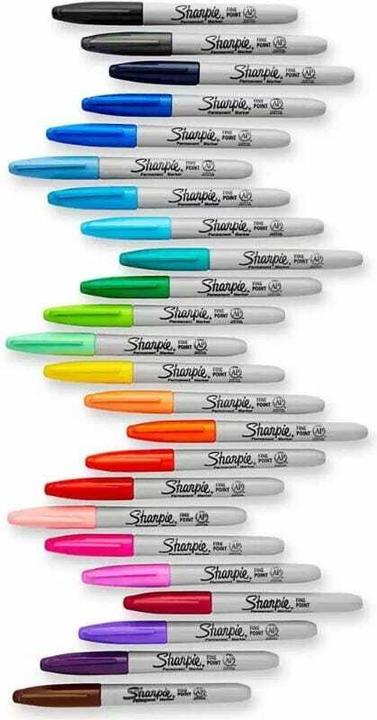 Image du produit Paper Mate Marqueur permanent sharpie, fin, rond, bleu (1x)