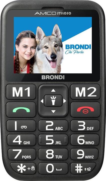 Actual product image Brondi Amico Stiloso Nero (2.40", 1.30 Mpx)