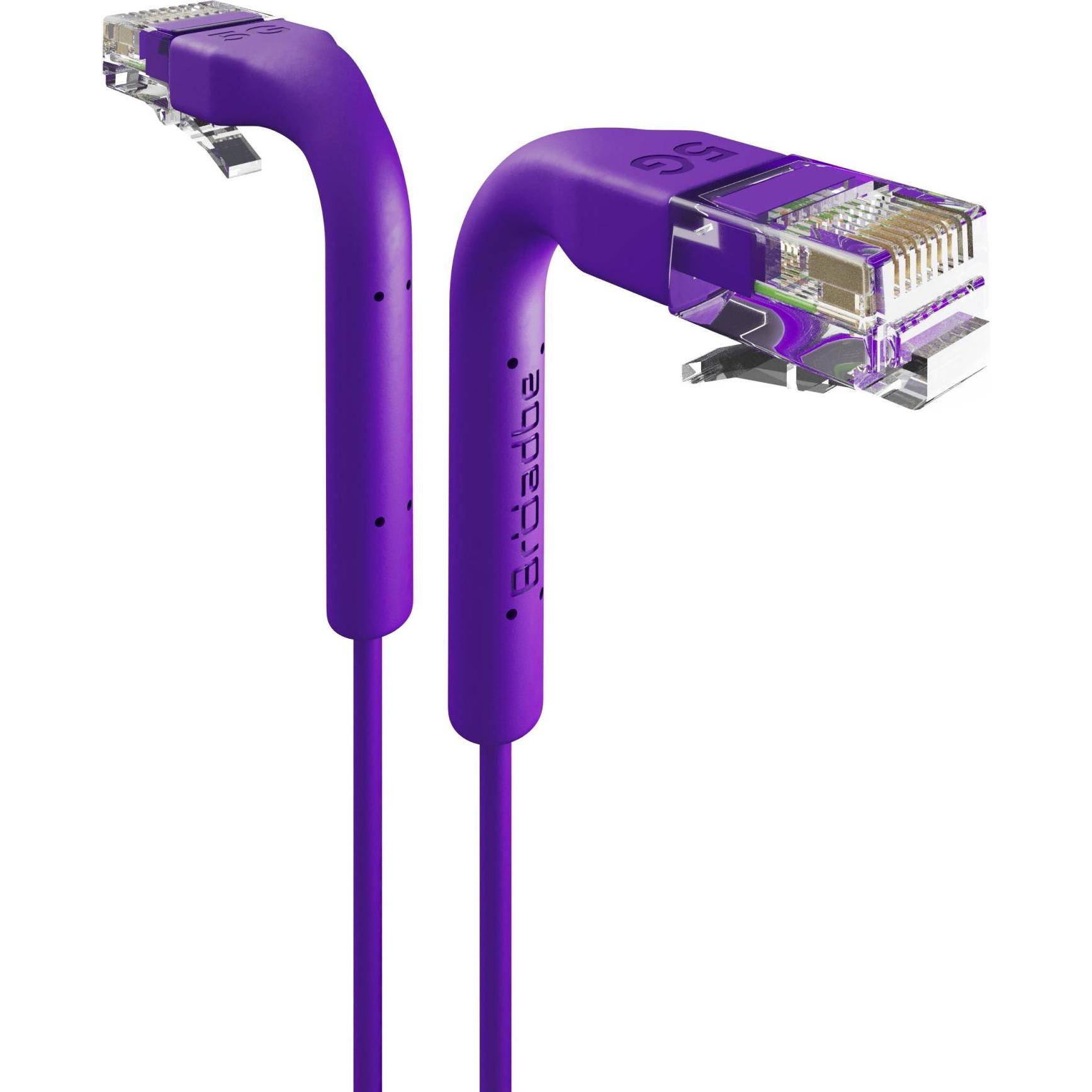 Broadbe Slim Patch Cable 5G Purple 0.1m Cable-Patch-Cat6-PR-0.1M-Slim (CAT6, 0.10 m), Cavo di rete