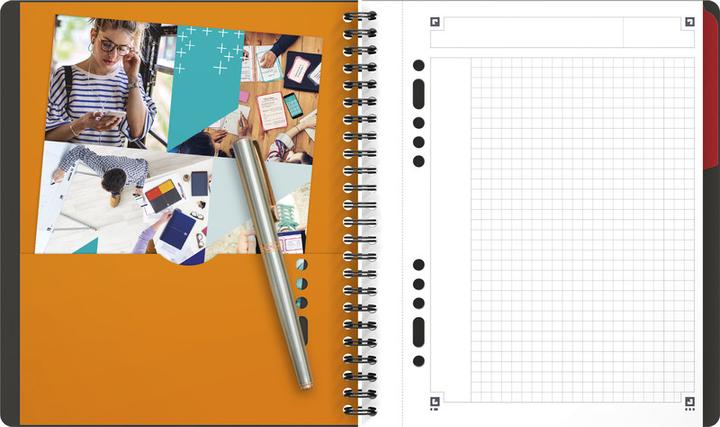 Actual product image Oxford Activebook (A5+, Checked, Soft cover)
