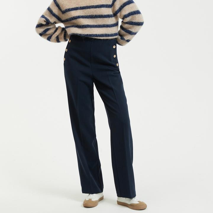 Actual product image La Redoute Collections Signature ADRIENNE trousers in sailor style (46)