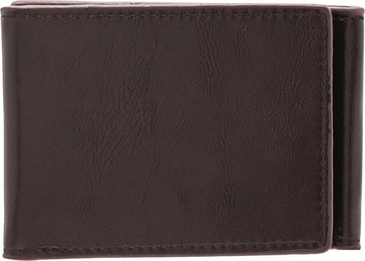 Actual product image Harvey Makin Mad Man Brown 3 Fold Money Clip Wallet