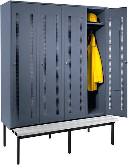 Actual product image Wolf Clothes locker with bench underneath (160 cm, 214 cm)