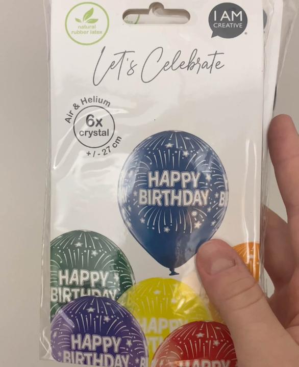 Immagine prodotto I Am Creative Festeggiamo, palloncini (6x)