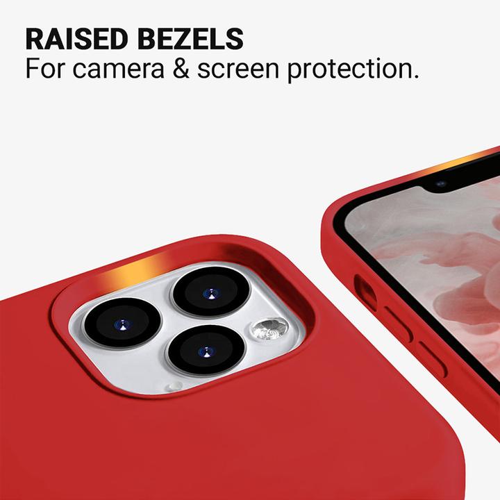Actual product image Crong Color Case - Protective Case for iPhone 13 Pro Max (Red) (Apple iPhone 13 Pro Max)