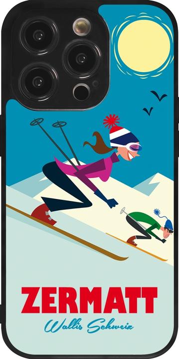 Produktbild PhoneLook Hülle Silikon schwarz Zermatt Ski Downhill (Apple iPhone 14 Pro)