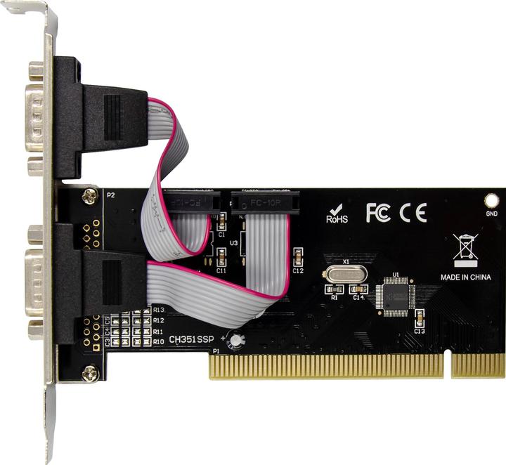 Produktbild InLine Schnittstellenkarte, 2x 9pol seriell, PCI
