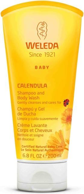 Actual product image Weleda Baby Calendula Shampoo And Body Wash (200 ml, Liquid shampoo)