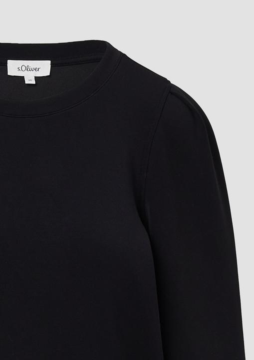 Produktbild s.Oliver Sweatshirt Scuba-Sweatshirt mit Puffärmeln (36)