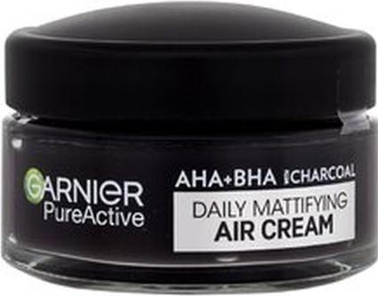 Actual product image Garnier Pure Active AHA + BHA Charcoal Daily Mattifying Air Cream (50 ml, Day cream)