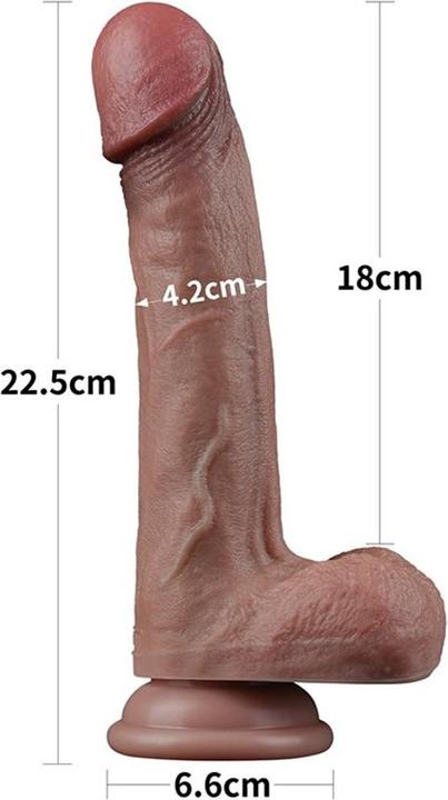 Actual product image Lovetoy Two-layer silicone dildo 22.5 cm