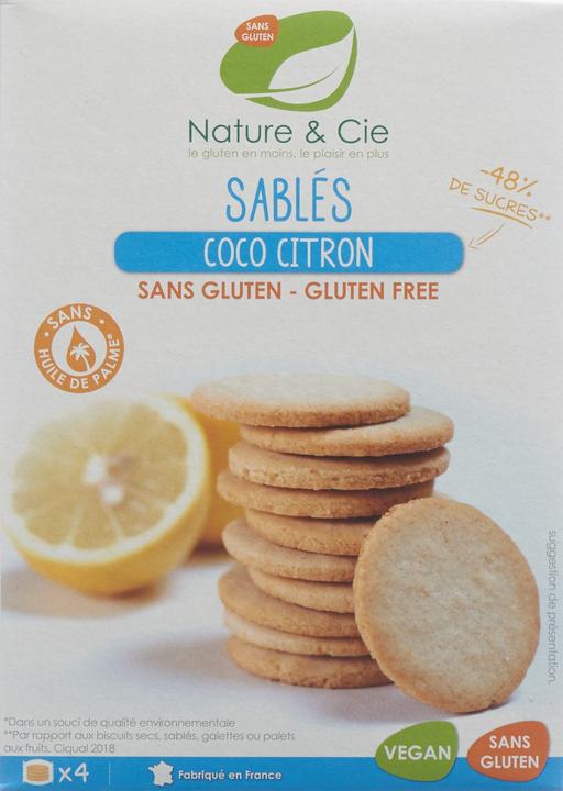 Immagine prodotto Nature et Cie Guetzli Organic Coconut Lemon Sablés senza glutine 125 g (1 pz., 125 g)