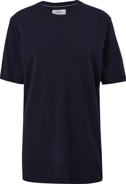 Actual product image s.Oliver Strickpullover Fein gestricktes T-Shirt mit Rippblende (XL)