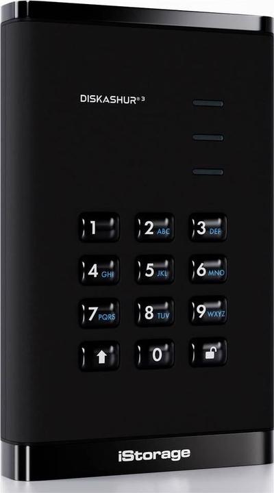 Actual product image iStorage diskAshur3 HDD 4TB - Black (4 TB)