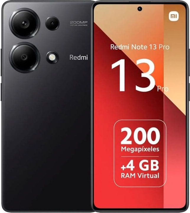 Immagine prodotto Xiaomi Redmi Note 13 Pro (256 GB, Midnight Black, 6.67", Doppia SIM, 200 Mpx, 4G)