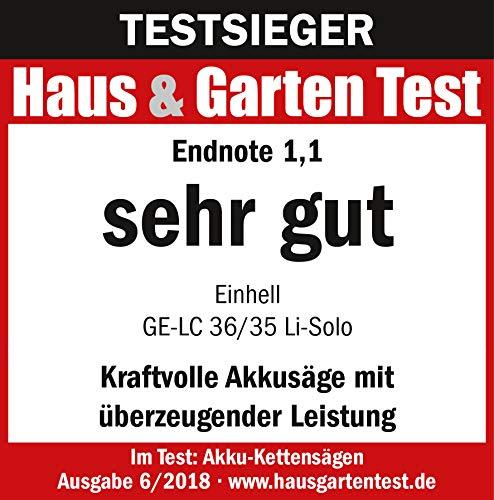 Actual product image Einhell GE-LC 36/35 Li Solo (Battery chain saw)