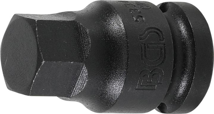 Actual product image BGS Impact Bit Socket | length 42 mm | 12.5 mm (1/2") Drive | Internal Hexagon 17 mm (12.5 mm)