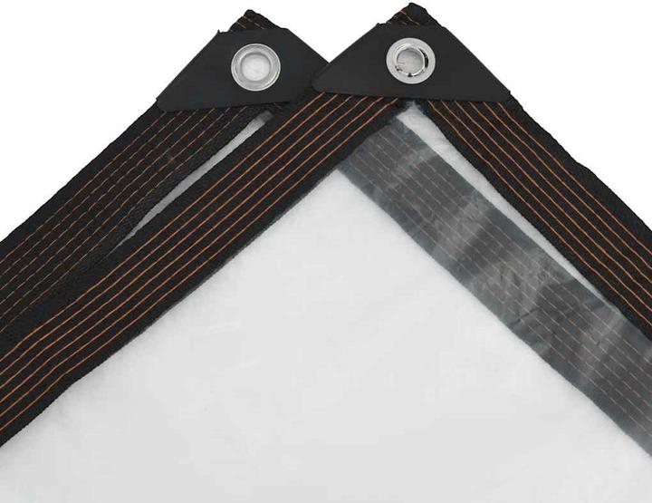 Immagine prodotto vidaXL Telone trasparente con occhielli 1x4 m telone trasparente in polietilene (4 x 1 m)