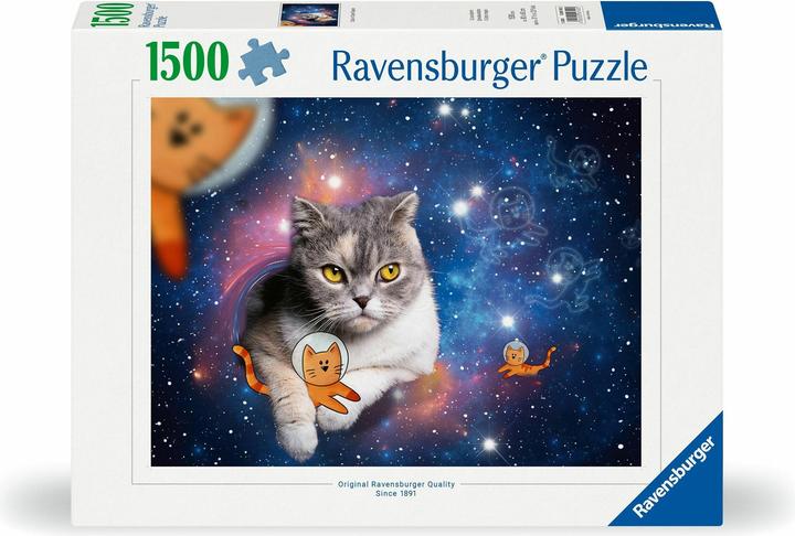 Produktbild Ravensburger Puzzle 12000742 - Katzen fliegen im Weltall - 1500 Teile Puzzle für Erwachsene und (1500 Teile)