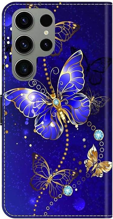 Actual product image Cover-Discount 3D effect case Butterfly blue (Samsung Galaxy S24 Ultra)