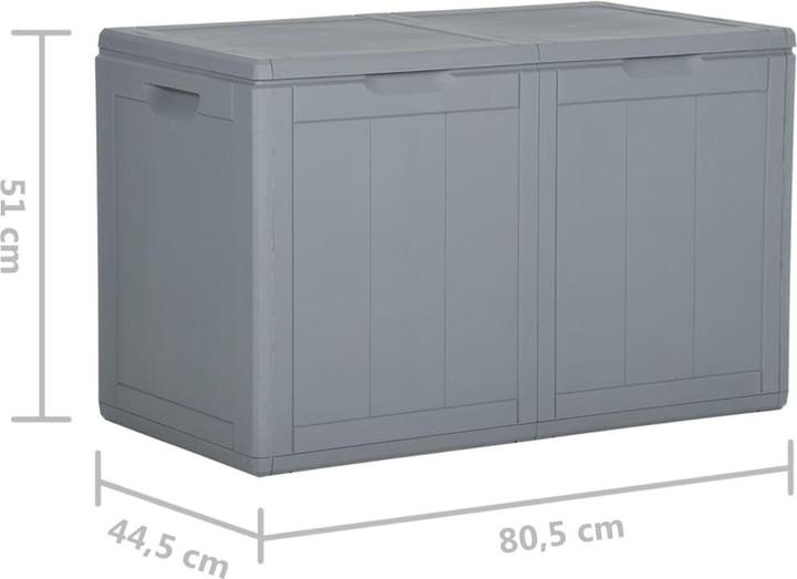 Actual product image vidaXL Garten-Aufbewahrungsbox