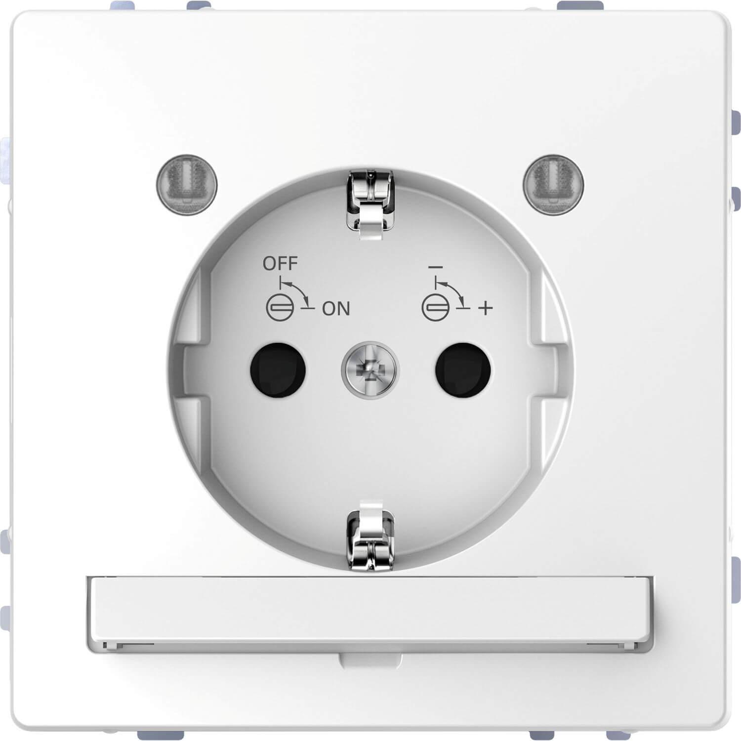 Merten, Steckdose, SCHUKO-Steckd. m. Lichtausl. u. LED- MEG2304-6035