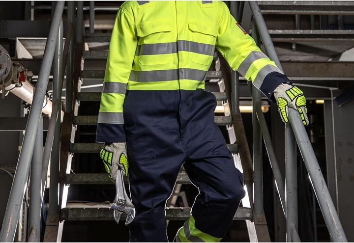 Actual product image Portwest Flame-Retardant Hi-Vis Antistatic Coverall with Reflective Striping (XXL)