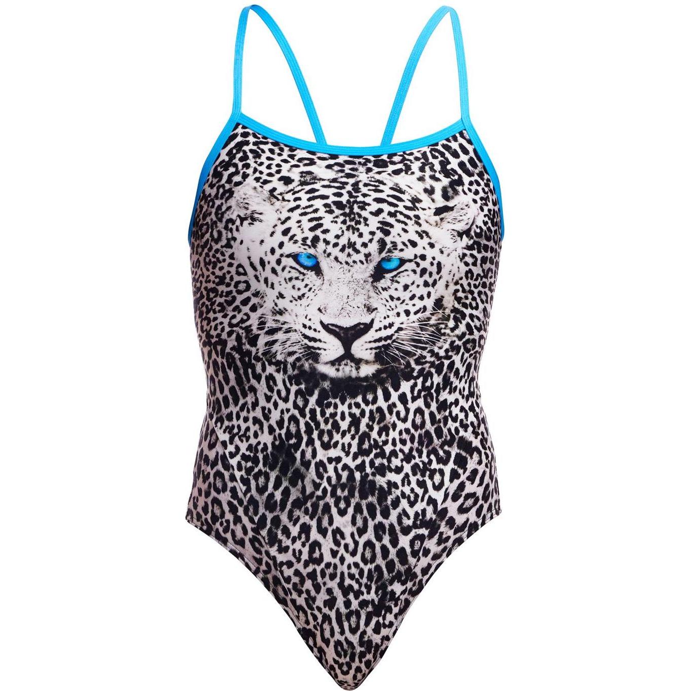 Funkita, Damen, Badeanzug, Single Strap One Piece White Walker, Mehrfarbig, (38)