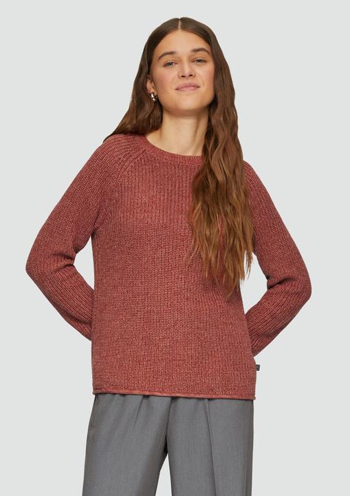 Produktbild S.Oliver Strickpullover Melierter Strickpullover mit Raglanärmeln (XL)