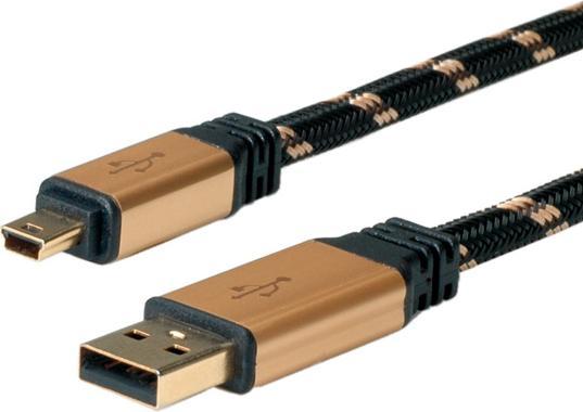 Actual product image Roline GOLD USB 2.0 cable, type A (0.80 m, USB 2.0)