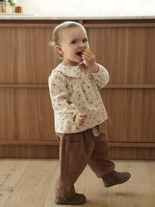 Immagine prodotto Vertbaudet Baby Bluse aus Samt mit Blumenmuster (68)