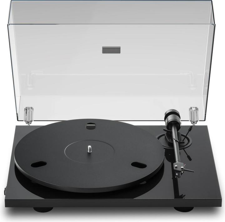 Produktbild Pro-Ject E1.2 + Pick It MM E - Hochglanzschwarz / Plattenspieler / Gurt / Cinch-Kabel 1,23 m (Manuell)