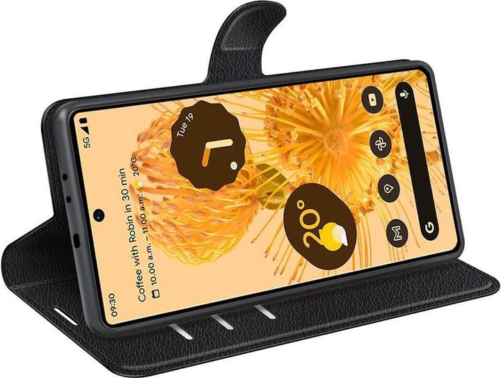 Produktbild Cover-Discount Google Pixel 7 - Leder Etui Hülle schwarz (Google Pixel 7)