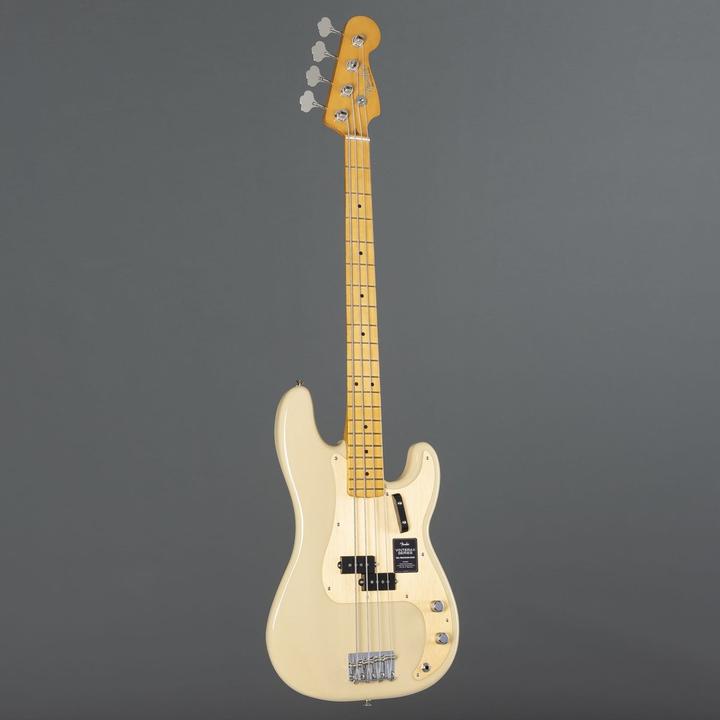 Immagine prodotto Fender Vintera II 50s Precision Bass MN Desert Sand è un basso elettrico con borsa da viaggio di lusso (Basso elettrico, Acero (collo), Acero (tastiera), Ontano (carcassa), Osso artificiale (sella))